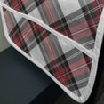 thumbnail image 3 of Tartan Microwave Oven Cover, Traditional Plaid with Diagonal Lines and Rhombuses Scottish Culture Inspirations, Water Resistant Organizer with Pockets for Kitchen, 36" x 12", Multicolor, by Ambesonne, 3 of 4
