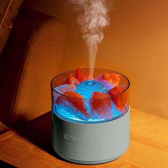 YiBai Green Humidifiers for Bedroom, Crystal Lamp Aromatherapy Humidifier Humidifier Colorful Night #.1486