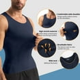 thumbnail image 4 of Lalamelon Compression Shirts for Men Shapewear Vest Body Shaper Abs Abdomen Slim Tank Elastic Top Undershirt, 4 of 5