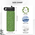 thumbnail image 4 of Yiaed Kiwi Fruit Print Water Bottle with Straw Lid, Stainless Steel Double Wall Insulated Water Bottle | Leak-Proof and Spill-Proof Water Bottle, 4 of 8