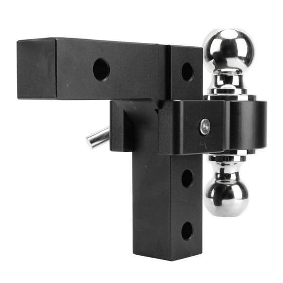 Trailer Hitch Ball Mount, Tow Trailer Hitch High Strength Rustproof Heavy Duty Design With Lock Pins For Towing Boats Campers Off Road Vehicles Black