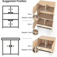thumbnail image 2 of 4 Pack Cupboard Door Magnets Strong Magnetic Catch Silver Heavy Duty Magnetic Door Catch For Kitchen Cupboard, Wardrobe, Bathroom Cabinet, Closet, 2 of 3