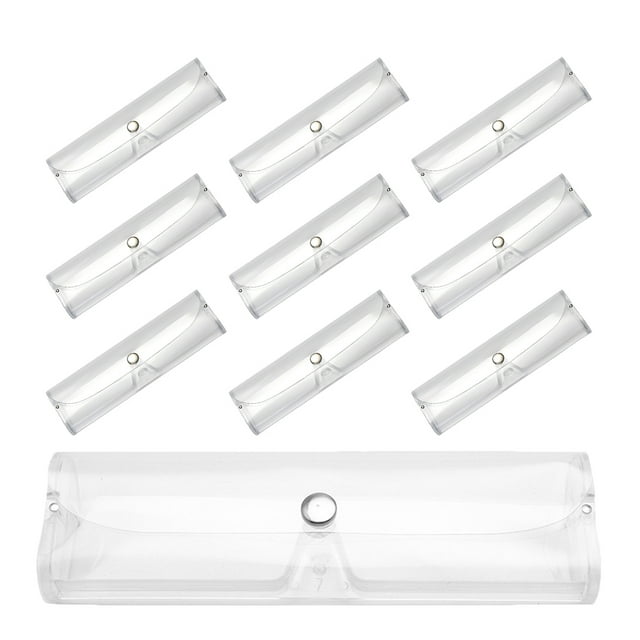 Miangastore 10 Pcs Boîtes à Lunettes avec Boucle à Pression Boîte de Rangement à la Mode