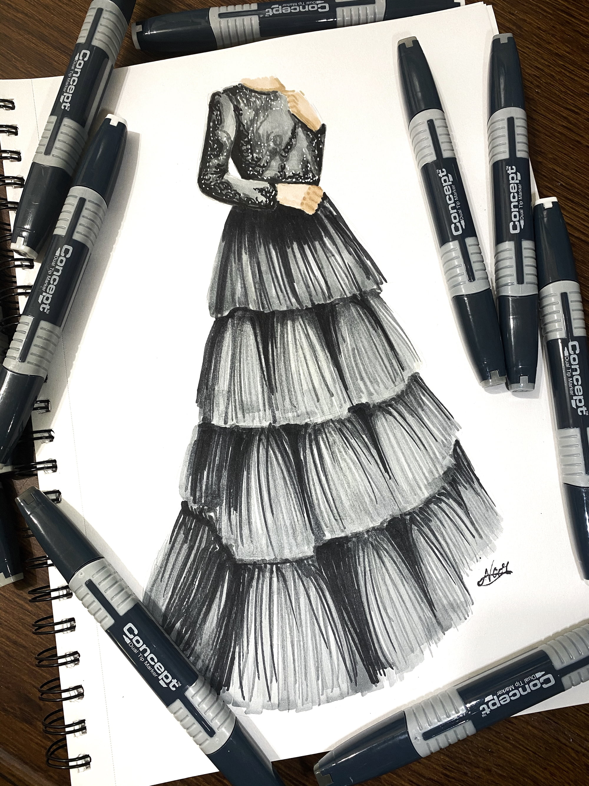 Blue lehenga 💙 | Fashion illustration dresses, Fashion illustration  sketches dresses, Fashion drawing dresses