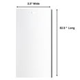 thumbnail image 3 of White Vertical Blinds Replacement Slats, for Doors and Windows. Easy Install Standard Replacement, 82.5” Long (6), 3 of 6