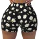 thumbnail image 2 of Balery Daisies Flowers Pantalones cortos de entrenamiento estampados para mujer, sin costuras, ajustados, para gimnasio, yoga, correr, deportes, ejercicio activo, fitness.-Small, 2 of 8