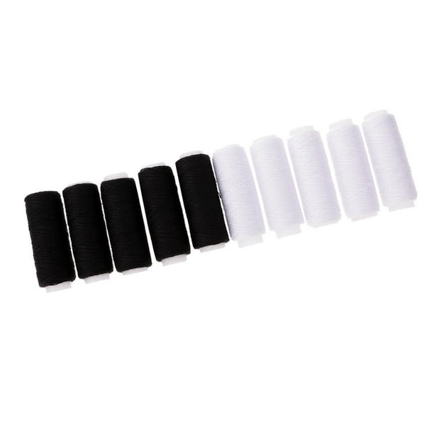 10 piezas 50 mters de cuero poliéster hilo de lona tapiz accesorios de cojín negro Zulema Hilo de coser