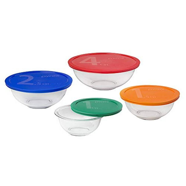 Pyrex Smart Essentials 8Piece Mixing Bowl Set