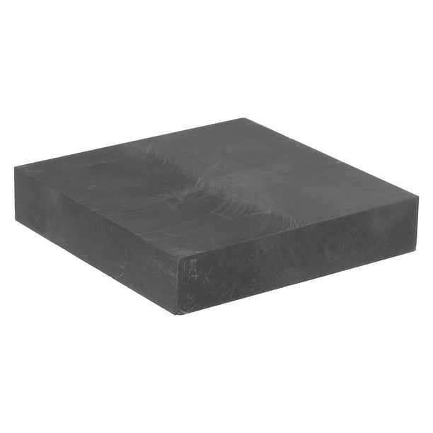sourcing map Grafito Bloque Lingote Rectángulo Grafito Electrodo Placa Tablero 200x100x5mm para Fusión Fundición, Electrólisis Galvanizado