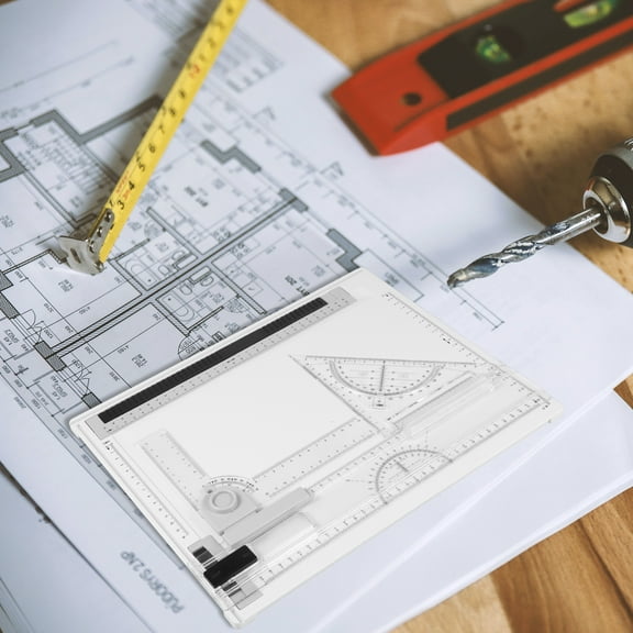 Tcwhniev A4 Drawing Board Drafting Table Portable Architectural Drafting Tool Set Practical Architectural Supplies for Office Classroom Outdoor Sketching