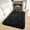Black, variant on IR Imperial Rooms Solid Accent Shag Rug 2x3ft for Entryway Soft Fluffy Area Shaggy Rug Rainbow