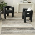 thumbnail image 2 of Nourison Jubilant Striped Grey/Beige 7'10" x 9'10" Area Rug (8x10), 2 of 9