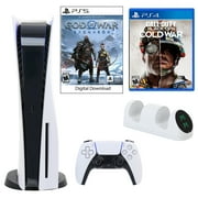 Sony PlayStation 5 Core Console with God of War: Ragnarok with Dual Charger and Call of Duty: Black Ops Cold War