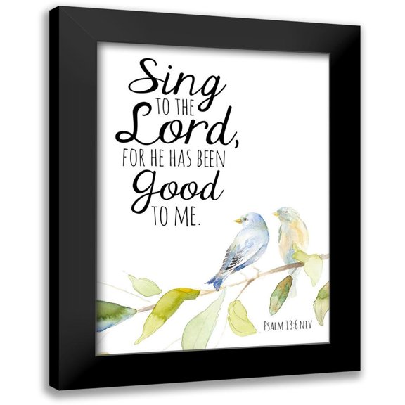 Loreth, Lanie 11x14 Black Modern Framed Museum Art Print Titled - Sing To The Lord