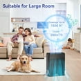 thumbnail image 2 of Air Purifiers for Home Pets Covers Up to 1500 Sq Ft,H13 Hepa Filter with Washable Pre-Filter,Pet Hair Dander Smoke Cleaner,22 dB Quiet Sleep Living Room Bedroom Kitchen,P280 (Black), 2 of 4