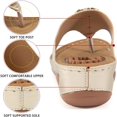 thumbnail image 4 of Womens Wedge Sandals with Arch Support Shoes Summer Massage Function Casual Sandals, 4 of 14