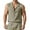 Army Green, variant on Summer Men's Lapel Thin Loose Casual Sleeveless Shirt Vest Breathable Lightweight Comfortable Stylish Fashion Outdoor Men's Loose Fit Casual Fashion Shirt