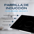 thumbnail image 2 of Parrilla de Inducción Magnética Empotrable 5 Quemadores 4500W 110v Belfast 5 FLINE, 2 of 7