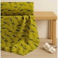 thumbnail image 4 of Soimoi Yellow Cotton Poplin Fabric Shadow & Bat Animal Print Fabric by the Yard 56 Inch Wide, 4 of 7