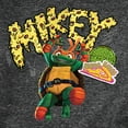 thumbnail image 3 of Teenage Mutant Ninja Turtles: Mutant Mayhem - Michelangelo AKA Mikey - Pizza Rules - Men's Crew Neck Fleece Pullover, 3 of 6
