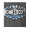 thumbnail image 3 of 9 Crowns Tees I Was An Honor Student What Happened Graphic Tee Shirt (Unisex Metal, Small), 3 of 3