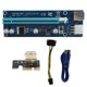 thumbnail image 1 of Tarjeta gráfica USB 3.0 Adaptador PCI‑E 1X a PCI‑E 16C de 6 pines con cable de alimentación SATA 5V Plug and Play, 1 of 8