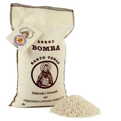 Santo Tomas Bomba Rice D.O. In Textile Bag - 2 (Best Rice In Usa)