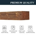 thumbnail image 3 of JAMPOOCA 9” x 72” Light Brown Rustic Cedar Floating Shelf, 3 of 7