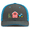 Graphite/Neon Blue, variant on Youth Kids Embroidered Flex Fit Trucker Cap - Tractor, Farm, Field Corn Design, Graphite/Neon Blue