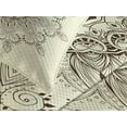 thumbnail image 4 of Ambesonne Leaf Quilted Bedspread Set 3 Pcs, Oriental Lace Motif Pattern, Queen Size, Seal Brown Cream, 4 of 5