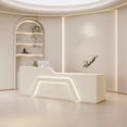 thumbnail image 4 of Luxury Cash Reception Desks Gym White Gym Cashier Reception Desk Supermarket Drawer Mostrador Recepcion Beauty Salon Furniture My Lux Decor Round, 4 of 10