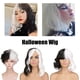 thumbnail image 3 of Peluca Peluca blanca y negra Pelucas sintéticas onduladas cortas Pelucas cortas onduladas por encima del hombro Mujeres Explosión completa Resistente al calor para Halloween Magic Show Cosplay Irfora Peluca, 3 of 5