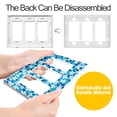 thumbnail image 4 of Yayeee Rocker Switch Wall Plate 1-Gang 4.6"x2.9" Home Decorative Outlet Cover, Blue Daisy Pattern, 4 of 6