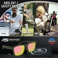 thumbnail image 4 of proSPORT Safety Sunglass Men Extra Large Wide Big Tall Protective Z87 Rose Mirror Lens Outdoor Work Glasses, 4 of 6