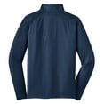thumbnail image 6 of Mens Sport Wick Stretch 1/2 Zip Polyester/Spandex Pullover True Navy XL, 6 of 7