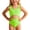 X07 Green, variant on Gelikeya Girls Swimsuits Size 10-11 Sleeveless 1 Piece Spaghetti Straps Swimwear Bathing Suits for Summer Hawaiian Beachwear (Tweens, Black)