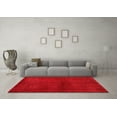 thumbnail image 3 of Ahgly Company Indoor Round Abstract Red Modern Area Rugs, 7' Round, 3 of 4