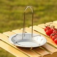thumbnail image 4 of Outdoor Barbecue Chicken Rack, Charcoal Barbecue Chicken Tray, Non Stick To Bottom, Thickened, Foldable, Portable, Detachable Fork Chicken Rack, Vertical Skewer Grill, 4 of 5