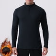thumbnail image 1 of pstuiky mangas largas para hombre, Ropa deportiva de secado rápido para hombre, estilo casual, color sólido, para correr, fitness, elástica, de polar Tops casuales para hombres m, 1 of 9