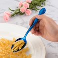 thumbnail image 2 of 12-Piece Stainless Steel Dinner Spoons with Flower Edge, Stainless Steel Dinner Spoons Set, Spoon Dessert Spoons for Home, Kitchen or Restaurant - 7.3 Inches-Blue, 2 of 7