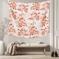 thumbnail image 5 of Burnt Orange Botanical Tapestry for Bedroom Wall Hanging Tapestry, Vintage Nature Flower Ceiling Backdrop Tapestries Poster Blanket Wall Decor for Teens Room Living Room Dorm 59" x 90", 5 of 8