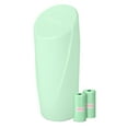 thumbnail image 1 of Car Can With Lid Car Garbage Can Cup Holder Green Mini Leakproof Vehicle Garbage Can With 40pcs Bags Car Organizers And Storage For Front Back Seat, 1 of 3