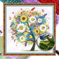 thumbnail image 1 of Kit Punto Cruz Impreso Con Cuentas Bordado Parcial Artesanía Artística para El 9CT 55x55cm, 1 of 9