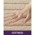 thumbnail image 3 of EcoNesxp Beige 60x120cm Extra Large Absorbent Soft Bath Mat Bathroom Rug with Rubber Backing, 3 of 5