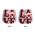 thumbnail image 5 of Lsque Buffalo Plaid Love And Gnome Printed Women's Running Shorts with Liner Pockets,Elastic Quick Dry Workout Athletic Gym Yoga Shorts,Womens High Waist Shorts-Large, 5 of 9