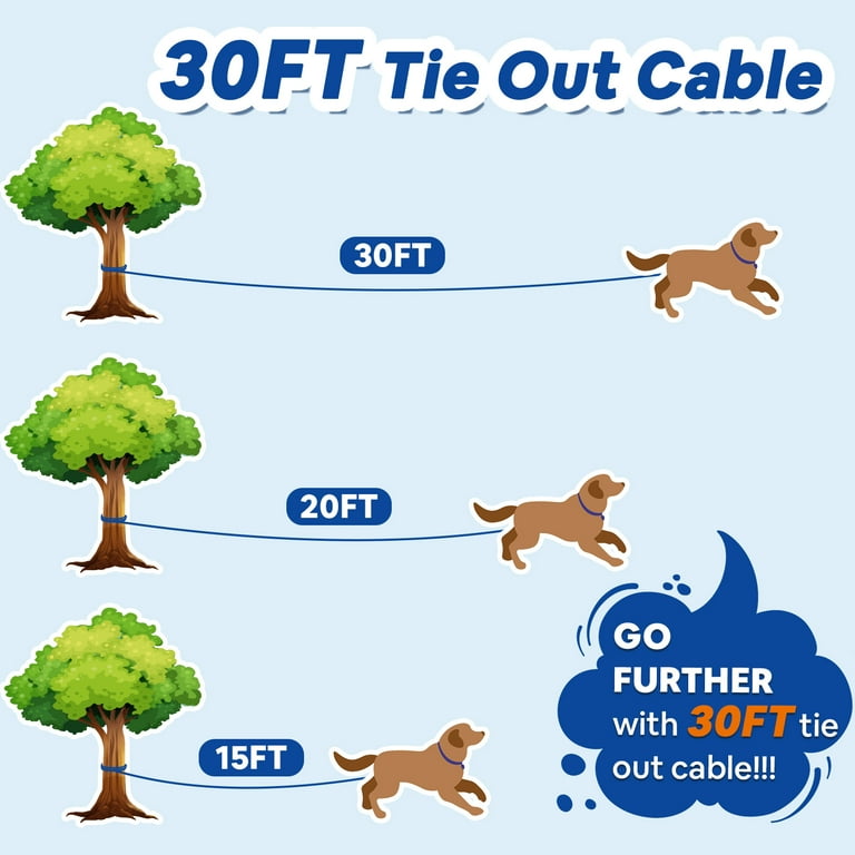 Dog tree top tie out