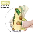 thumbnail image 6 of 40oz Tropical Pineapple Pattern Stainless Steel Flip Straw Tumbler Spill Proof Travel Cup Double Wall Vacuum Insulated Coffee Mug with Top Handle, 6 of 6