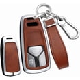 thumbnail image 1 of Key Fob Cover Compatible with Fit for Audi A4 A3 Q3 Q5 Q7 TT TTS RS3 S4 S3 A1 S6 RS4 RS6 Q2L ABS Smart Remote Key Case Keychain Case Holder Protector, 1 of 6