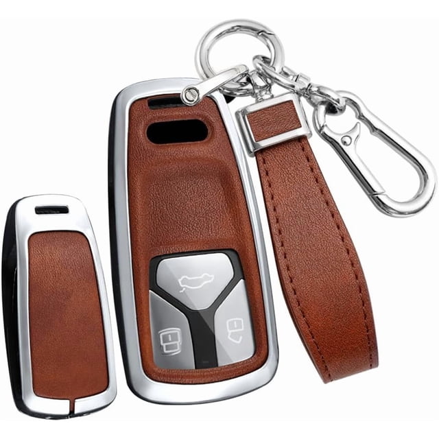 Key Fob Cover Compatible with Fit for Audi A4 A3 Q3 Q5 Q7 TT TTS RS3 S4 S3 A1 S6 RS4 RS6 Q2L ABS Smart Remote Key Case Keychain Case Holder Protector