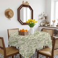 thumbnail image 3 of Sage Green Flowers Table Cloth Waterproof Tablecloths, Rustic Pastoral Botanical Floral Leaf Tablecloth Dining Table Cover for Kitchen Party Tabletop Outdoor, Square Tablecloth 60x60 Inch, 3 of 9